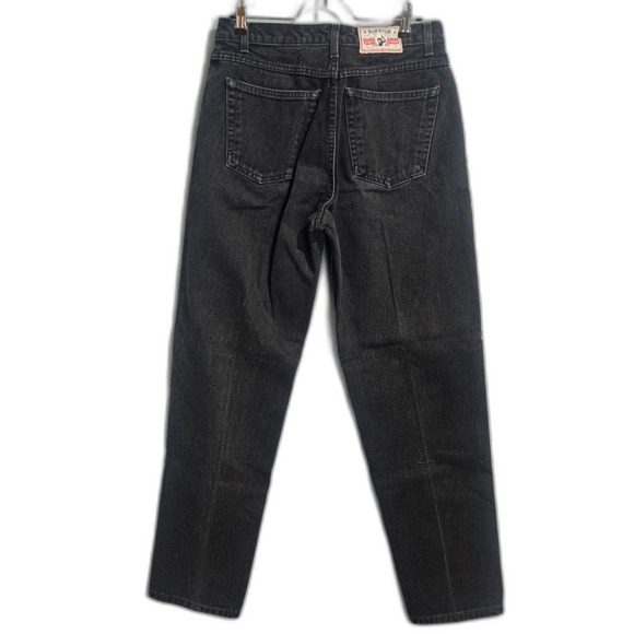 VTG ROCKIES Baggie Relaxed High Rise Jeans Womens Size 10 Tapered Black Baseball - Picture 4 of 9